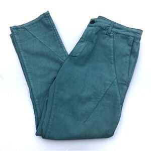 SUPERFINE Teal Union  cropped Pants